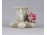 Régi kisméretű ENS porcelán gyertyatartó rózsa díszítéssel