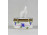 Herendi búzavirág girland (PBG) mintás mini porcelán bonbonier eredeti dobozában