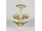 Vajszínű Zsolnay porcelán virágos váza 8 cm