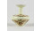 Vajszínű Zsolnay porcelán virágos váza 8 cm