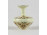 Vajszínű Zsolnay porcelán virágos váza 8 cm