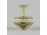 Vajszínű Zsolnay porcelán virágos váza 8 cm