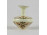 Vajszínű Zsolnay porcelán virágos váza 8 cm