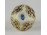 Vajszínű Zsolnay porcelán virágos váza 8 cm