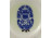 Vajszínű Zsolnay porcelán virágos váza 8 cm