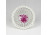 Lila Apponyi mintás herendi porcelán fonott kosár 9 cm