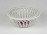 Lila Apponyi mintás herendi porcelán fonott kosár 9 cm