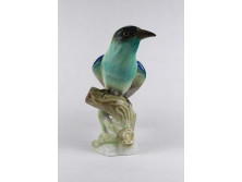 Antik nagy méretű Herendi porcelán jégmadár 22.6 cm