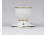 Hollóházi fehér, aranyozott porcelán gyertyatartó