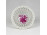 Lila Apponyi mintás herendi porcelán fonott kosár 9 cm