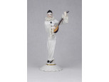 Antik Volkstedter porcelán bohoc figura 14.2 cm
