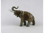 Royal Dux porcelán elefánt 15 cm