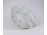 Régi, zöld virágmintás, aranyozott Herendi porcelán ovális kínálótál 25.4 cm