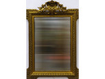 Antik aranyozott fejkoronás tükör 108 x 81 cm