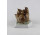 Régi Zsolnay macskacsalád porcelán figura SINKÓ