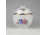 Nagyméretű Hajnalka mintás aranyozott Hollóházi porcelán bonbonier 12.5 x 11.7 cm