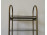 Bauhaus formatervezett fém vázas design polc