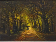 S kiss I: Őszi erdei út 100 x 75 cm