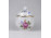 Hajnalka mintás rózsás Hollóházi porcelán bonbonier 8.2 cm