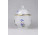 Hajnalka mintás rózsás Hollóházi porcelán bonbonier 8.2 cm