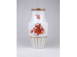 Narancs Apponyi mintás Herendi porcelán váza 19 cm