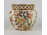 Hibátlan vajszínű áttört orchideás Zsolnay porcelán kaspó