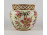 Hibátlan vajszínű áttört orchideás Zsolnay porcelán kaspó