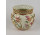 Hibátlan vajszínű áttört orchideás Zsolnay porcelán kaspó