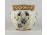 Hibátlan vajszínű áttört búzavirágos Zsolnay porcelán kaspó 