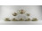 Régi kelet stílusú virágdíszes Thomas Ivory 5 személyes porcelán teás készlet