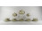 Régi kelet stílusú virágdíszes Thomas Ivory 5 személyes porcelán teás készlet