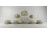 Régi kelet stílusú virágdíszes Thomas Ivory 5 személyes porcelán teás készlet