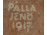 Pálla Jenő (1883-1958) népi szecessziós kerámia váza 1917