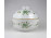 Erika mintás nagyméretű Hollóházi porcelán bonbonier 14 x 17 cm
