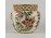 Hibátlan vajszínű áttört orchideás Zsolnay porcelán kaspó