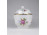 Nagyméretű Hajnalka mintás aranyozott Hollóházi porcelán bonbonier 13 x 11.7 cm