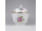 Nagyméretű Hajnalka mintás aranyozott Hollóházi porcelán bonbonier 13 x 11.7 cm