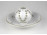 Herendi fehér porcelán mécses gömb tányérral 19.6 cm