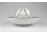 Herendi fehér porcelán mécses gömb tányérral 19.6 cm