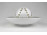 Herendi fehér porcelán mécses gömb tányérral 19.6 cm
