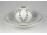 Herendi fehér porcelán mécses gömb tányérral 19.5 cm