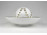 Herendi fehér porcelán mécses gömb tányérral 19.5 cm