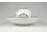 Herendi fehér porcelán mécses gömb tányérral 19.5 cm
