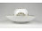 Herendi fehér porcelán mécses gömb tányérral 19.5 cm