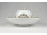 Herendi fehér porcelán mécses gömb tányérral 19.5 cm