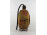 Antik faragott festett fa kulacs 24 cm
