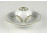 Herendi fehér porcelán mécses gömb tányérral 19.5 cm