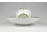 Herendi fehér porcelán mécses gömb tányérral 19.5 cm