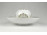 Herendi fehér porcelán mécses gömb tányérral 19.5 cm