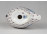 Hollóházi garden mintás porcelán hattyú figura